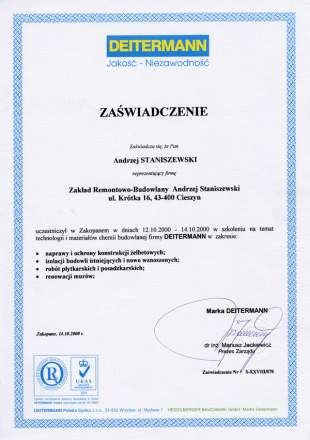 DEITERMANN - Technologie i materiały chemii budowlanej