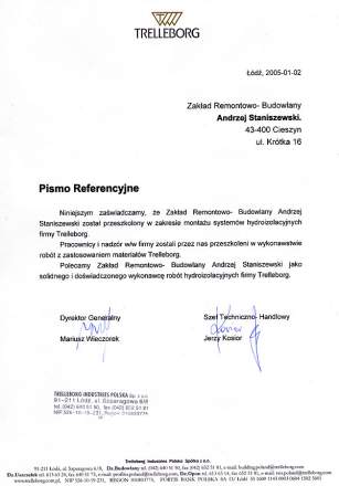 TRELLEBORG - Montaż systemów hydroizolacyjnych